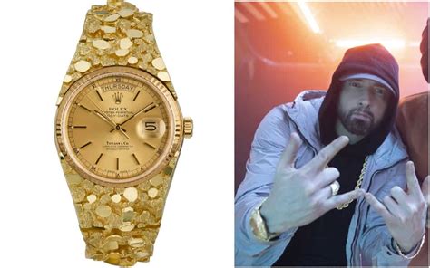 eminem gold rolex